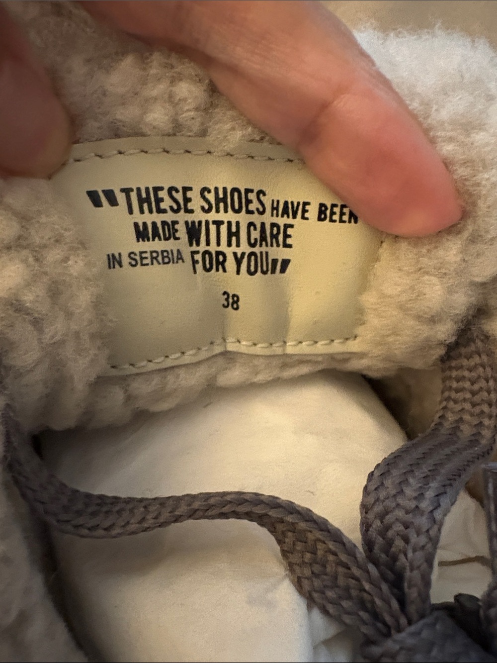 NWT VOILE BLANCHE JULIA Fur Leather and Fabric Sneakers in Grey -Anthracite - Picture 12 of 15